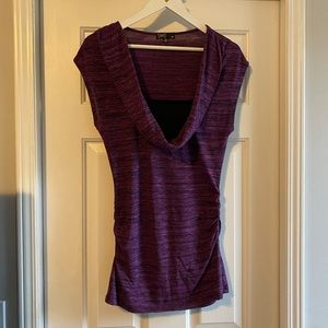 Purple scoop neck tshirt